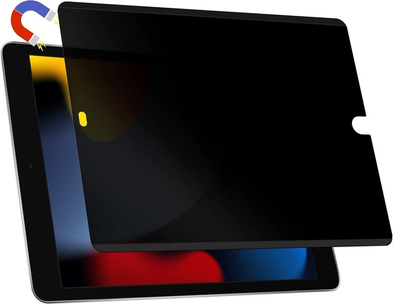 Mamol Magnetic iPad 10.2 Privacy Screen Protector for Apple iPad 10.2" 9th/8th/7th Generation 2021/2020/2019, Removable&Reusable Anti Blue Light Glare Spy Privacy Filter for iPad 10.2 Inch, High - Image 1